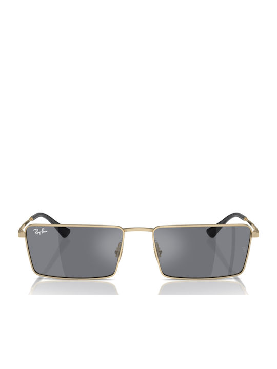 Ray Ban Unisex Γυαλιά Ηλίου με Χρυσό Μεταλλικό Σκελετό και Γκρι