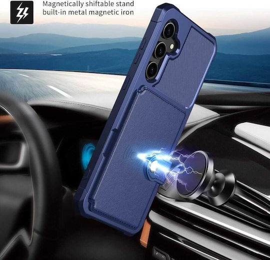 HappyCase Портмоне Силикон / Изкуствена кожа 0.5мм Син (Galaxy S23 FE)