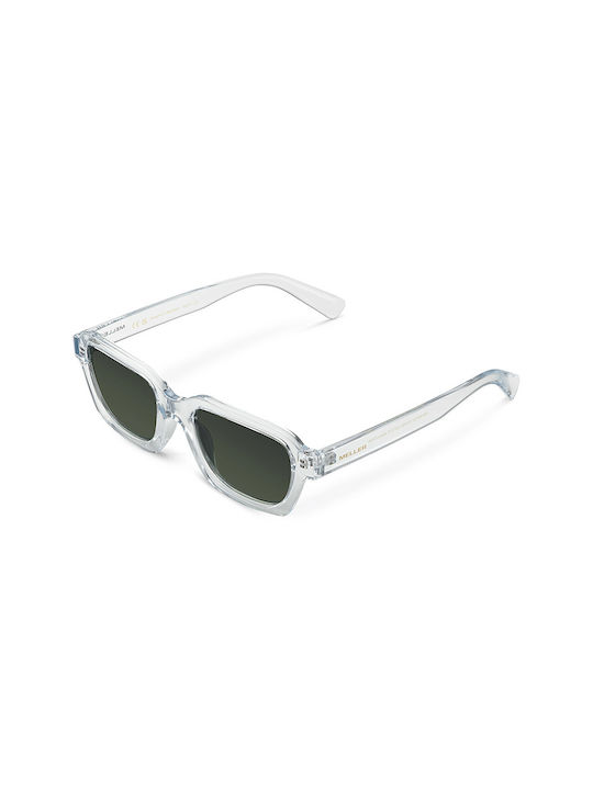 Meller Adisa Sunglasses with Transparent Frame and Green Lens AD-SKYOLI