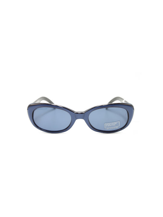 Benetton Women's Sunglasses with Blue Plastic Frame and Blue Lens UCB221 660