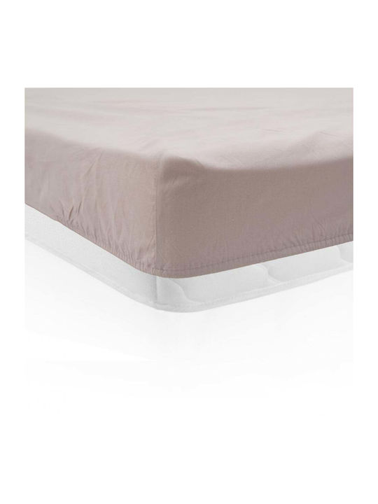 Heinner Sheet King Size with Elastic 180x200cm. Ecru