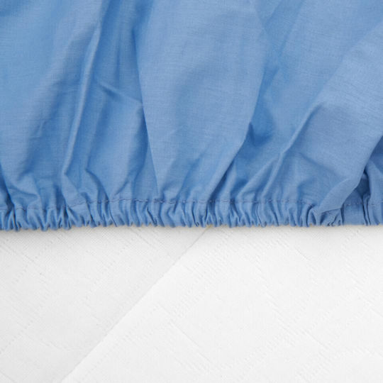Heinner Sheet for Single Bed with Elastic 90x200cm. Blue