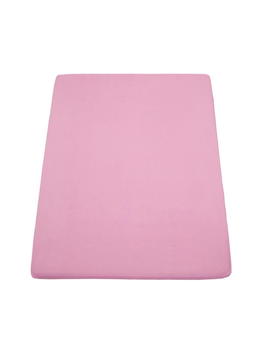 Heinner Σεντόνι King Size με Λάστιχο 180x200εκ. Ροζ