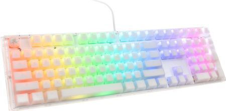Ducky One 3 Aura Gaming Μηχανικό Πληκτρολόγιο με Cherry MX Brown διακόπτες και RGB φωτισμό (Αγγλικό US) Λευκό