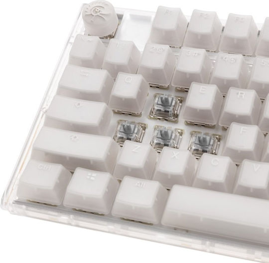Ducky One 3 Aura Gaming Μηχανικό Πληκτρολόγιο με Cherry MX Speed Silver διακόπτες και RGB φωτισμό (Αγγλικό US) Λευκό