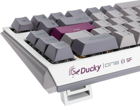 Ducky One 3 SF Gaming Mechanical Keyboard 65% with Cherry MX Ergo Clear switches and RGB lighting (English US) Mist Grey