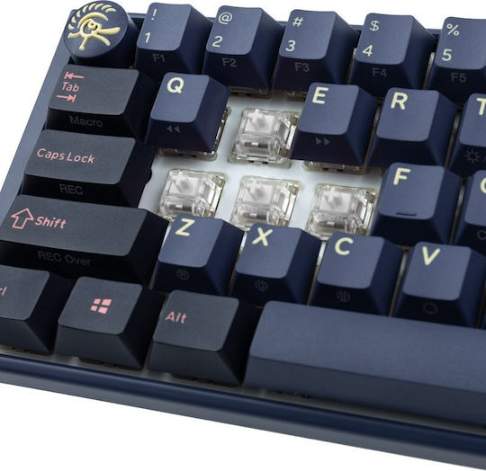 Ducky One 3 Mini Gaming Μηχανικό Πληκτρολόγιο 60% με Cherry MX Ergo Clear διακόπτες και RGB φωτισμό (Αγγλικό US) Cosmic Blue