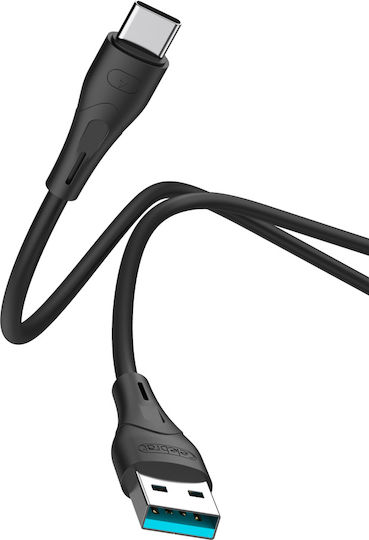 Celebrat USB 2.0 Kabel USB Typ-C männlich - USB-A 15W Schwarzes 1m CB-18T-BK