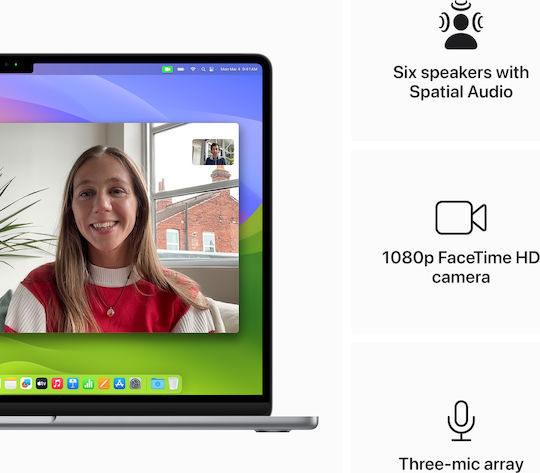 Apple MacBook Air 15" (2024) 15.3" IPS Panel Retina Display (M3-8-ядрен/8GB/512GB SSD/10-ядрен GPU) с 35W Двоен Зарядно Устройство Space Gray (Английски Великобритания Клавиатура)