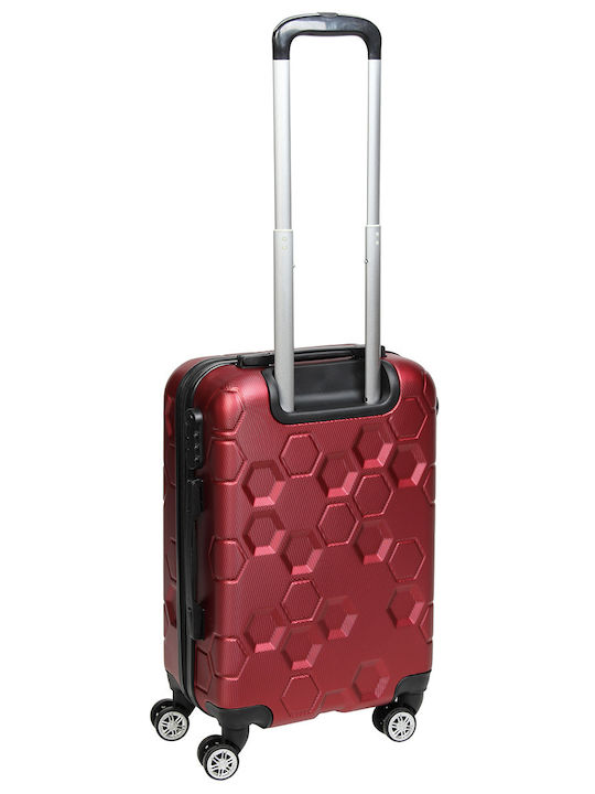 Keskor Valiză de Călătorie Cabină Dură Red cu 4 roți Înălțime 56cm 16642