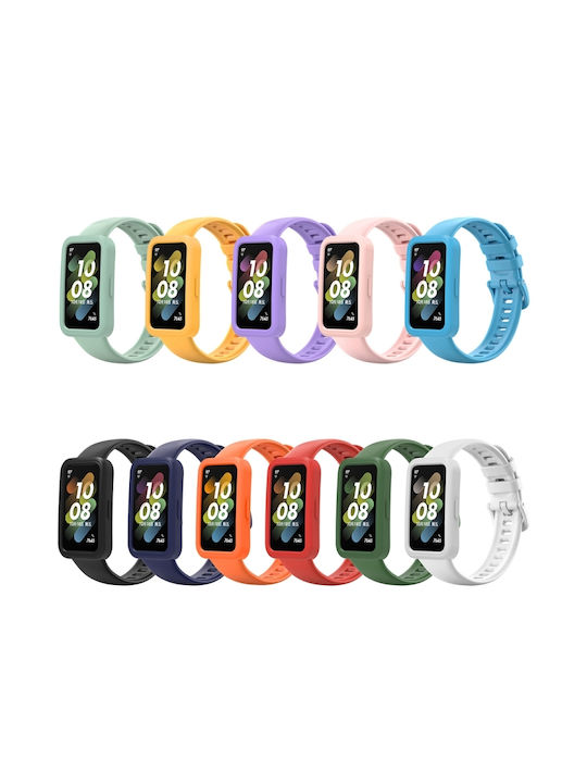 Protective Case Silikonhülle in Lila Farbe für Huawei Band 8