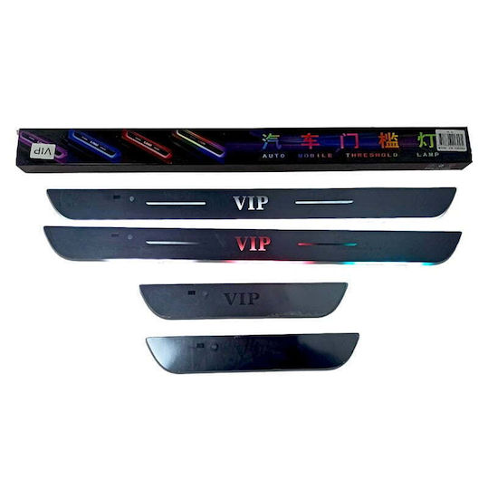 LED Decorative Door Sill Interior Stickers RGB - Auto Mobile Threshold Lamp