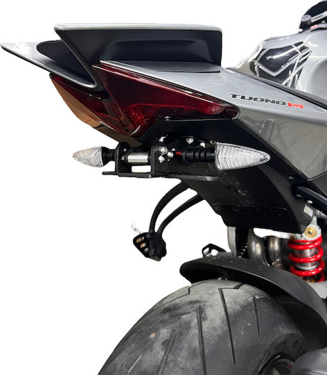 Folding License Plate Mount Aprilia Tuono V4 1100 2021-2024 (with Button)