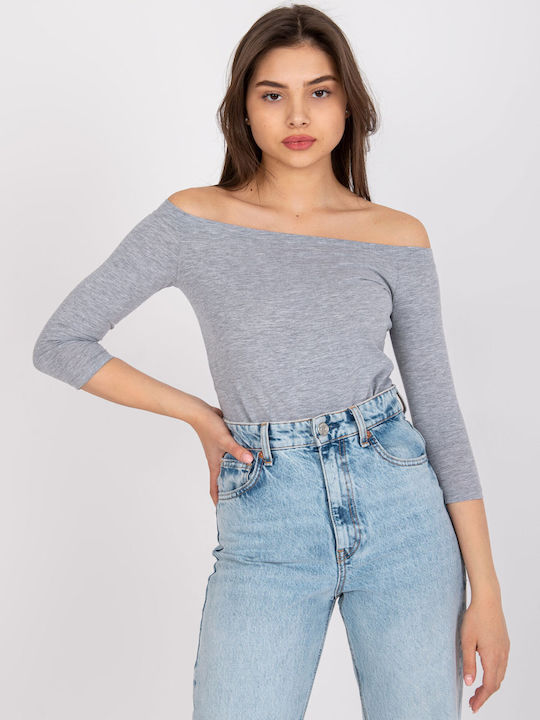 Women's Product, Blouse Gray Basic Feel Good Rv-bz-4692.84