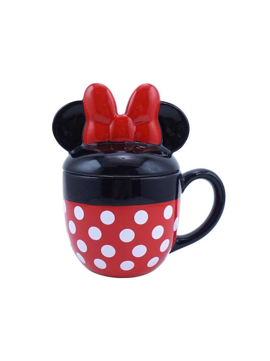 Paladone Disney Minnie Mouse Ceramic mug with lid 420ml, 04879