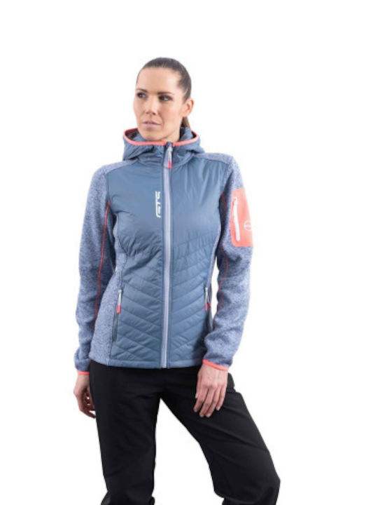 Damen Hybrid Jacke Gts 407722 Blau