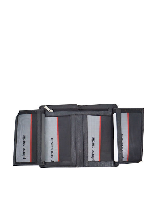 Damen Leder Brieftasche Pierre Cardin 237 Schwarz Schwarz