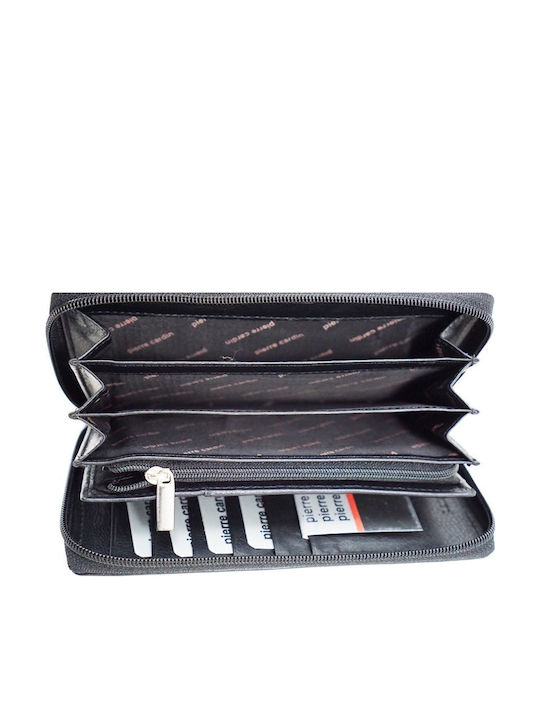 Damen Leder Brieftasche Pierre Cardin 247 Schwarz Schwarz