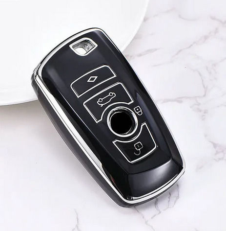 Tpu Protection Case In Black-Nickel Finish For Bmw