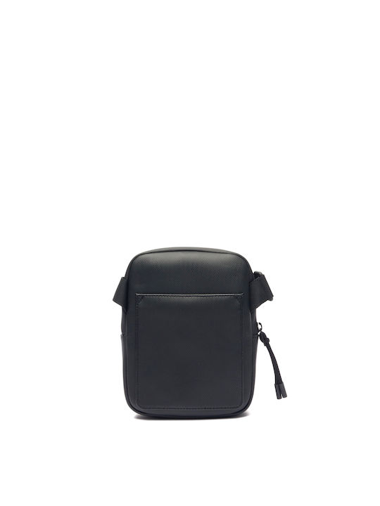 Lacoste Coated Canvas Flat Crossbody Bag - Black (τσάντες Ανδρικό Black - Nh3307lv-gp00)