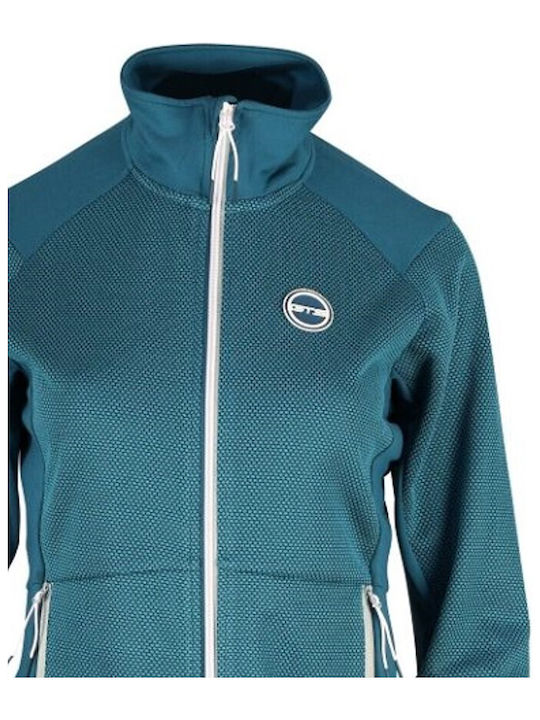 Jacket 301832l Comb Fleece Ocean Γυναικεία Ζακέτα Gts