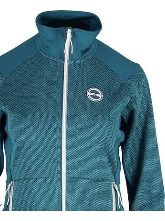 Jacket 301832l Comb Fleece Ocean Γυναικεία Ζακέτα Gts
