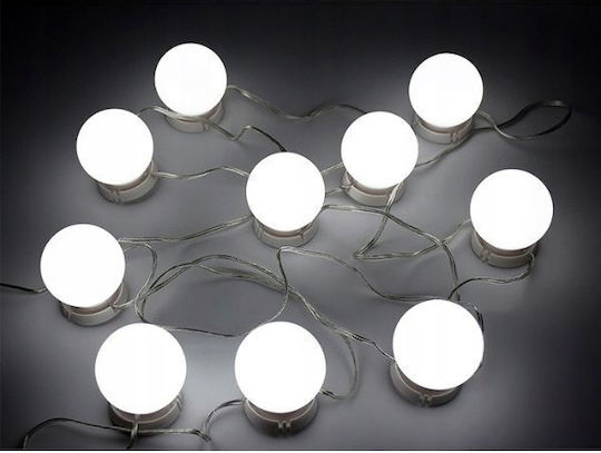 USB Vanity Mirror LED Light Warm White 1.6W 500cm