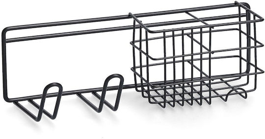Zeller Badregal, Metall, 27x9,5x8,7, Schwarz