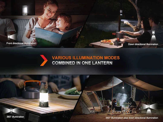 Dulotec CL26R Pro Φανάρι Led Μπαταρίας για Camping Αδιάβροχο με Φακό 650lm Λευκό