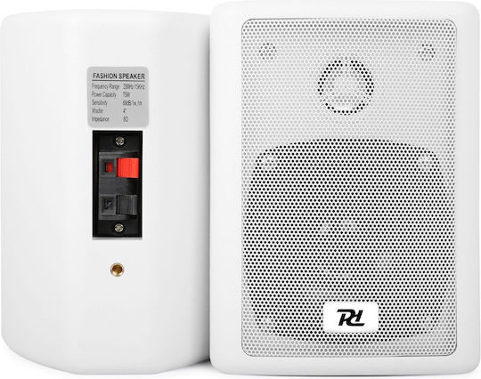 Power Dynamics Παθητικά Επιτοίχια Ηχεία 75W (Ζεύγος) Λευκά