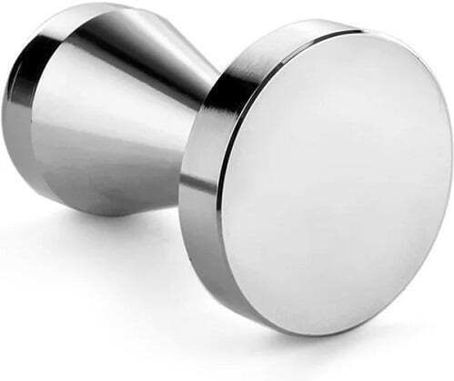 Cremacup Tamper with Flat Surface 51mm in Silver Color