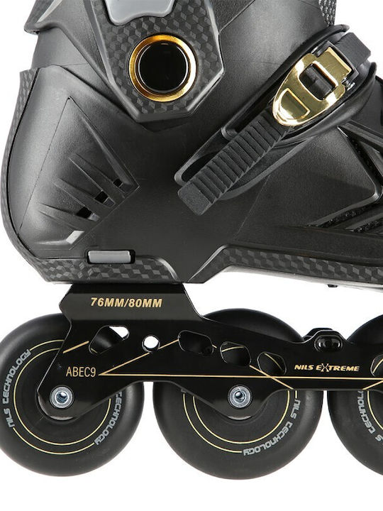 Rollers Nils Extreme Na20002, Μαύρος/ Χρυσός