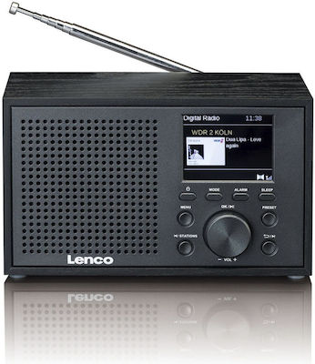 Lenco DAR-017 Tabletop Radio Electric DAB+ with Bluetooth Black