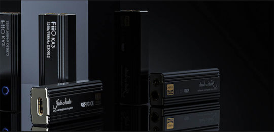 Fiio KA3 Φορητός Ψηφιακός Ενισχυτής Ακουστικών Μονοκάναλος με DAC, USB και Jack 3.5mm