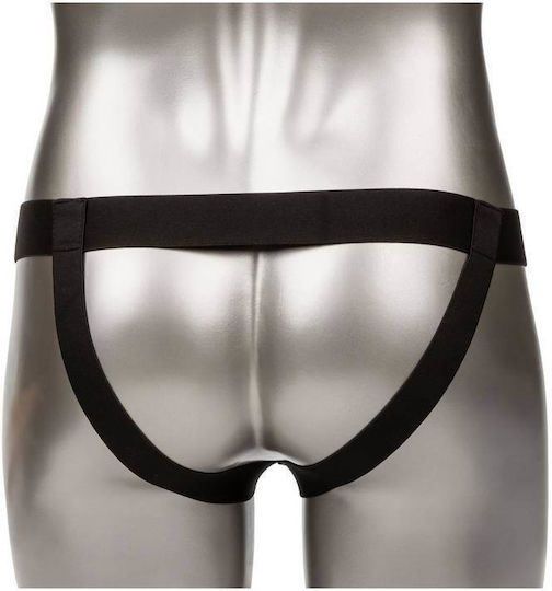 Brown Hollow Penis Extension With Harness - Calexotics Performance Maxx Life Like Extension With Harness Brown 17cm