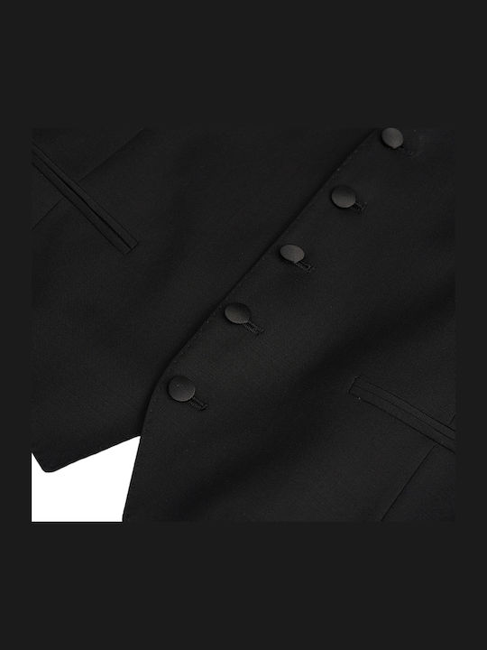 Suit with vest Manuel Ritz Black Abito C-gilet 3630arw3328-240000-99