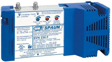 Spaun SVN230F Multiswitch Satellite Adjustable with amplification terrestrial: 10dB SAT: 30dB 333-57 814107