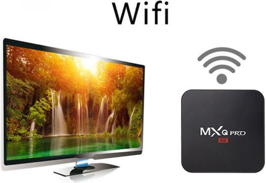 TV Box MXQ Pro 4K 4K UHD with WiFi USB 2.0 1GB RAM and 8GB Storage Space with Operating System Android 5.1