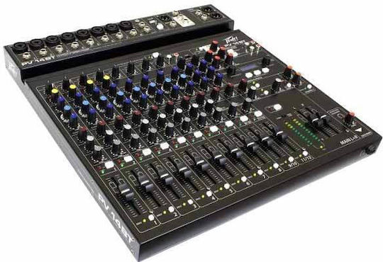 Peavey PV14 BT STO-PVY.2250.0004 Αναλογική Κονσόλα 14 Καναλιών με Phantom Power & 8 Εισόδους XLR & Bluetooth