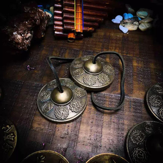 Ancient Wisdom Meditation Cymbals Seven Chakra 6,7cm Instrument für Musiktherapie