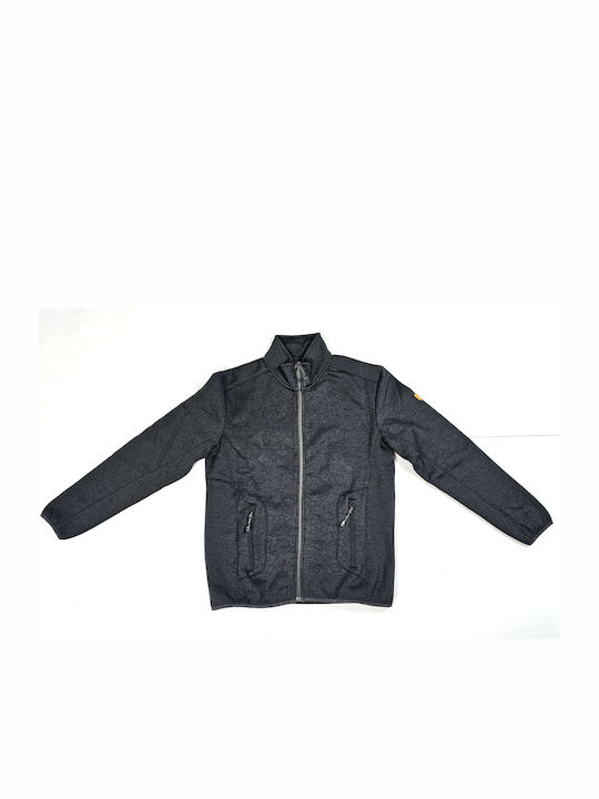 Whistler W191189/1001a Black Sampton M Melange Fleece Jacket Мъжко яке от полар 100% полиестер Black Melange/anthracite