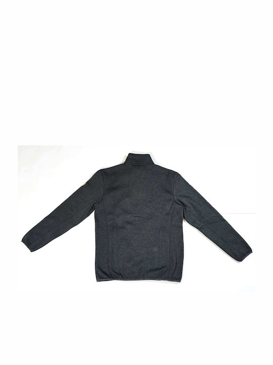 Whistler W191189/1001a Black Sampton M Melange Fleece Jacket Men's Fleece Jacket 100% Polyester Black Melange/anthracite