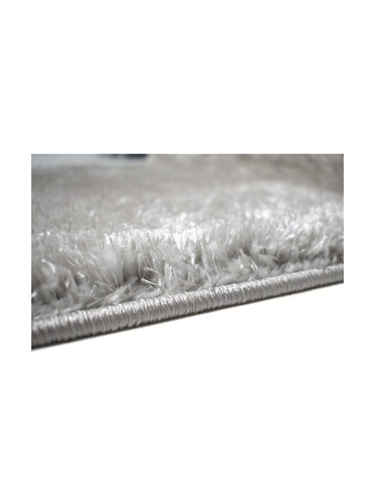 Der große Basar Shaggy Pelz Schlafzimmer Teppich Set 3pcs Grau Licht (tmp-2819)