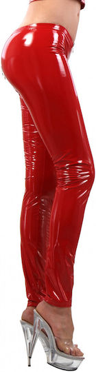 Vinyl Leggings Red