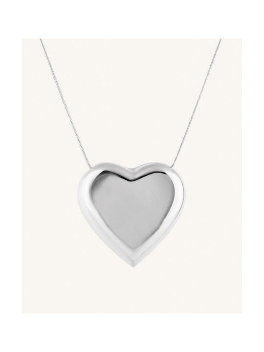 StanStefan Necklace with design Heart from Steel