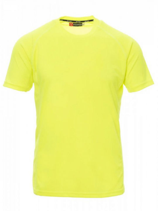 Payper Runner Unisex Short Sleeve Promotional T-Shirt Yellow