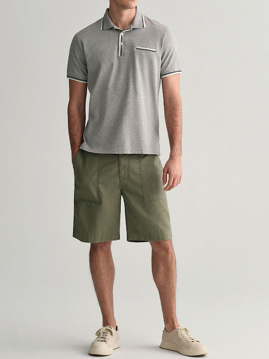 Gant Blouse Short Sleeve 2-col Tipping Ss Pique Polo 3g2013042-93 Lightgray
