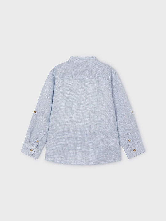 Mayoral Kids Checked Linen Shirt