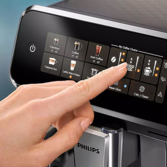 Philips Series 3300 1500W Налягане 15бар с мелачка Черна
