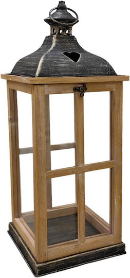 Holzlaternen Set mit 2 Stück 25,5x25,5x66cm & 19,5x19,5x49,5cm mit schwarzem Metalldach Ankor 831722 Holzlaternen Set mit 2 Stück 25,5x25,5x66cm & 19,5x19,5x49,5cm mit schwarzem Metalldach Ankor 831722